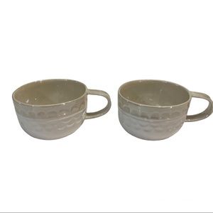 Anthropologie Etana Mugs 2pc Set